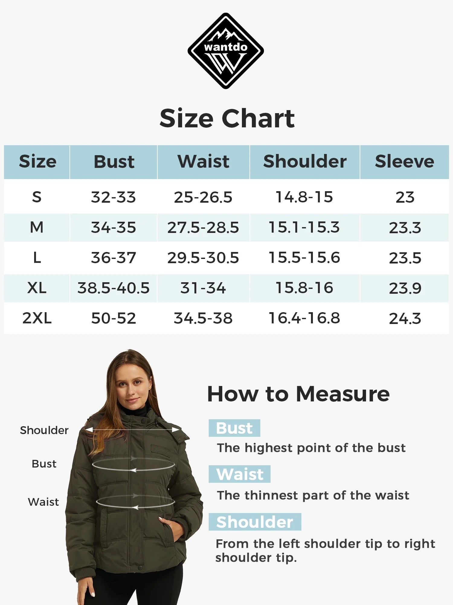 Women'S plus Size Puffer Jacket Warm Outerwear Coat Quilted Winter Jacket with Hood Brown XL